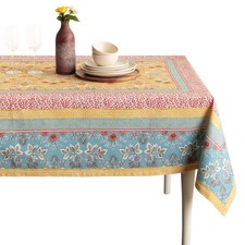 Table Cloth Rectangle Table 100 Cotton 60 x 90 Inches Tablecloth Reusable De...