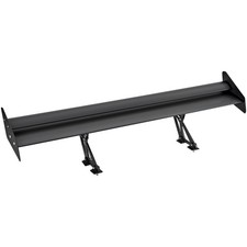 53.1" Double Deck Adjustable Lightweight Aluminum Rear Spoiler Wing Black