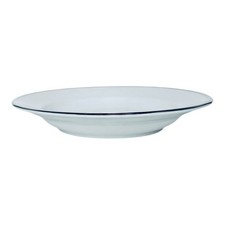 Pillivuyt France FILET PLATINE 9" Soup/Pasta Bowl White Platinum Porcelain NEW