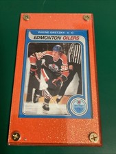 1979 Topts Wayne Gretzky Rookie Art Card ~ My Original Design - Orange Glitter. rookie card picture