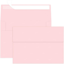 100 Packs Pink 5X7 Envelopes, A7 Envelopes for Card Invitation