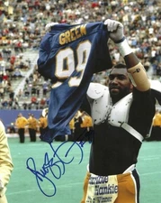 Autographed HUGH GREEN Pitt Panthers 8x10 photo - w/Show Ticket