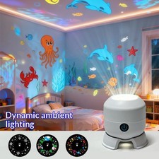 LED Ozean-Projektor & Nachtlicht f&uuml;r Kinder &ndash; Unterwasserwelt Projektionslampe