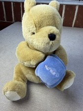 VTG Gund Disney Classic Winnie The Pooh Golden Brown Bear Windup Music Toy Works