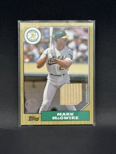 2022 Topps Series 1 - 1987 Topps Baseball Relics Mark McGwire Game Used Bat!!!💣