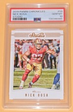 Nick Bosa PSA 10 Low Pop 2019 Panini Chronicles Studio RC Rookie Card #S9 49ers