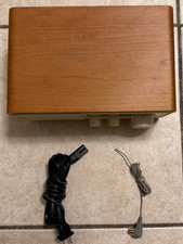 Sangean WR-11 Wood Cabinet AM/FM Table Top Analog Wooden Radio W Antenna Tested