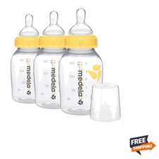 Slow Flow Feeding  Storage Bottles, 3 Pack of 5 Ounce Bottle with Nipple, Li...