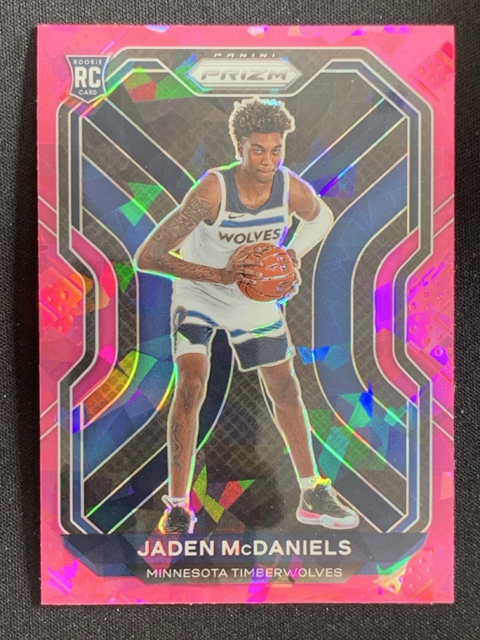 Jaden Mcdaniels 2020-21 Panini Prizm Pink Ice RC #277