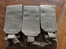USMC Triple 2x 5.56 Magazine Pouch Coyote Brown Molle excellent condition