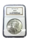 1986 American Silver Eagle 1oz .999 Fine Silver $1 Coin MS69