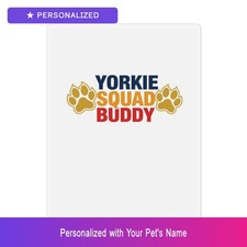 Custom Yorkshire Terrier Yorkie Magnet Personalized Pet Name Easter Gift
