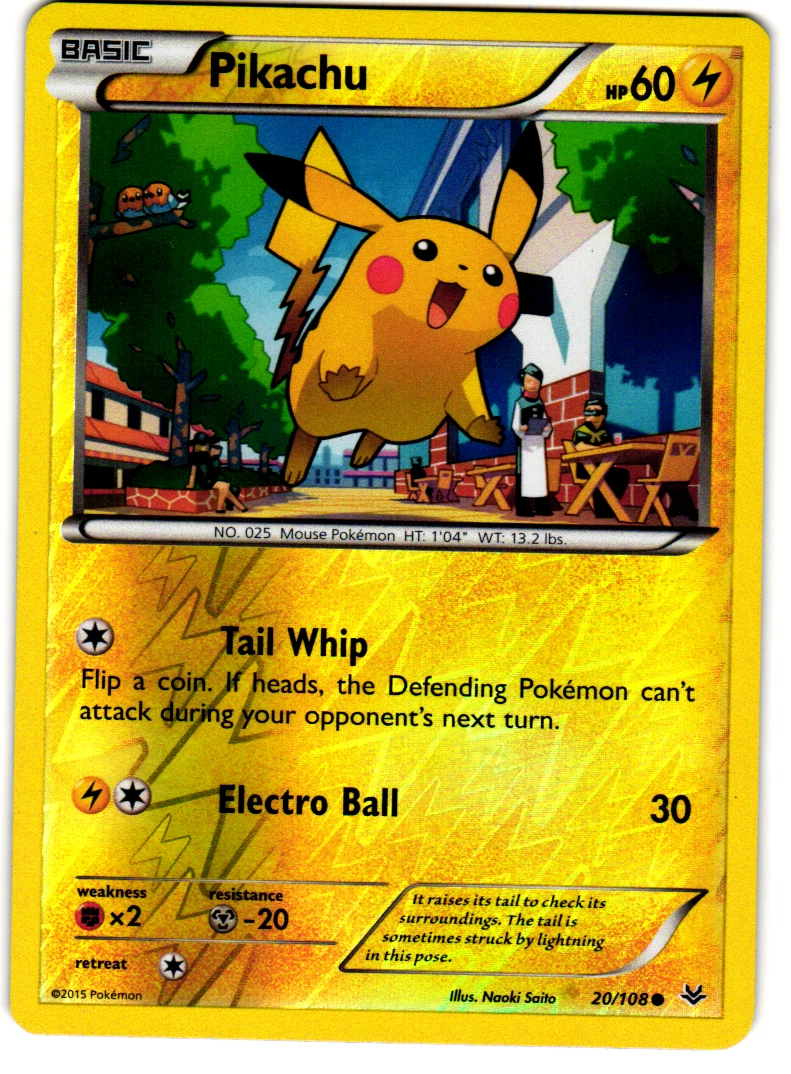 Pikachu Pokémon TCG XY Individual Collectible Card Game Cards for