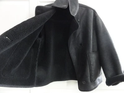 Zara oversized Jacke 34/36/38/40 Doubleface schwarz M Damenjacke kurz Blogger 42 - Bild 1 von 4