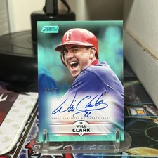 2025 Topps Stadium Club Will Clark #SCBA-WCL Turquoise On Card Auto /75