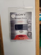 Sony 128MB Memory Stick MSH-128 in Vintage NOS Original Packaging
