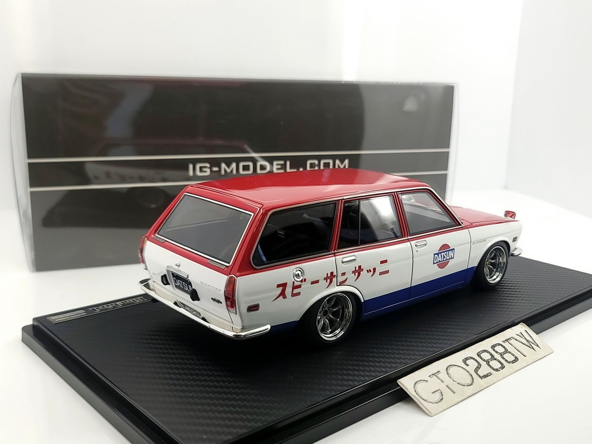 Ignition Model IG 1:18 Nissan Datsun Bluebird 510 Wagon Red /White