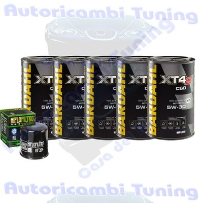 Wartungsset Öl Bardahl XT4S 5W30 Für Triumph 650 Daytona 2005