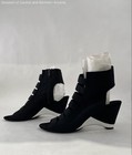 Fara Onex Black Elastic Wedge Heel Shoes Size 9M — photo 2