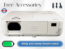 NEC M323W DLP Projector 3200 Lumens 16:10 WXGA Full HD - Only 412 Hours Used  