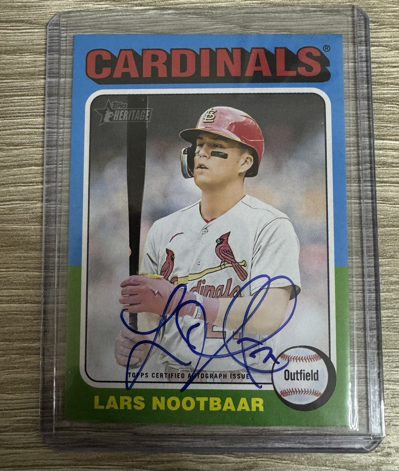 2024 Topps Heritage - Real One Autographs Lars Nootbaar #ROA-LN (AU)