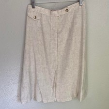 Vintage cotton blend midi skirt