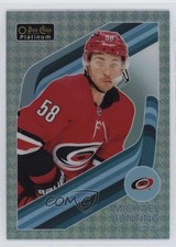 2023-24 O-Pee-Chee Platinum Retro Purple Houndstooth 13/15 Michael Bunting 00d2