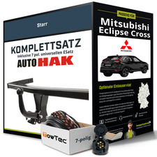 Für MITSUBISHI Eclipse Cross Typ GK Anhängerkupplung starr +eSatz 7pol uni 17-