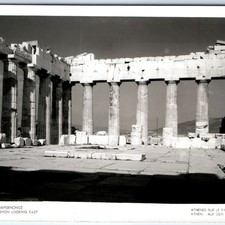 c1950s Athens, Greece Parthenon East View Acropolis Ancient Greek Ruins A359