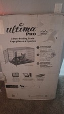 La caisse pour chien de construction en acier de qualité professionnelle est une taille X-Large avec une 2 portes