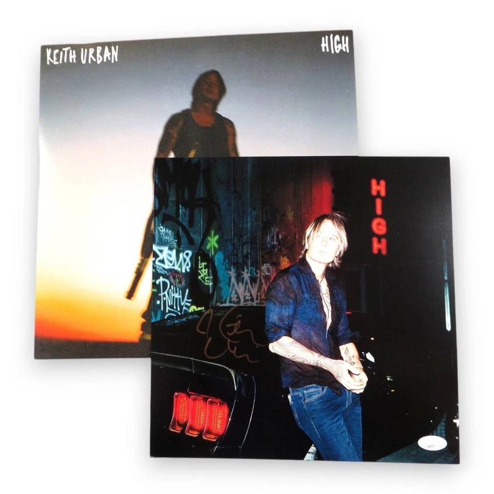Keith Urban Signed Autographed Record Album Insert High w/Album JSA COA