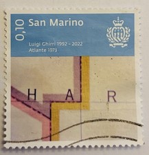 San Marino 2022 Luigi Ghirri Atlante Stamp 1973 Cancelled 