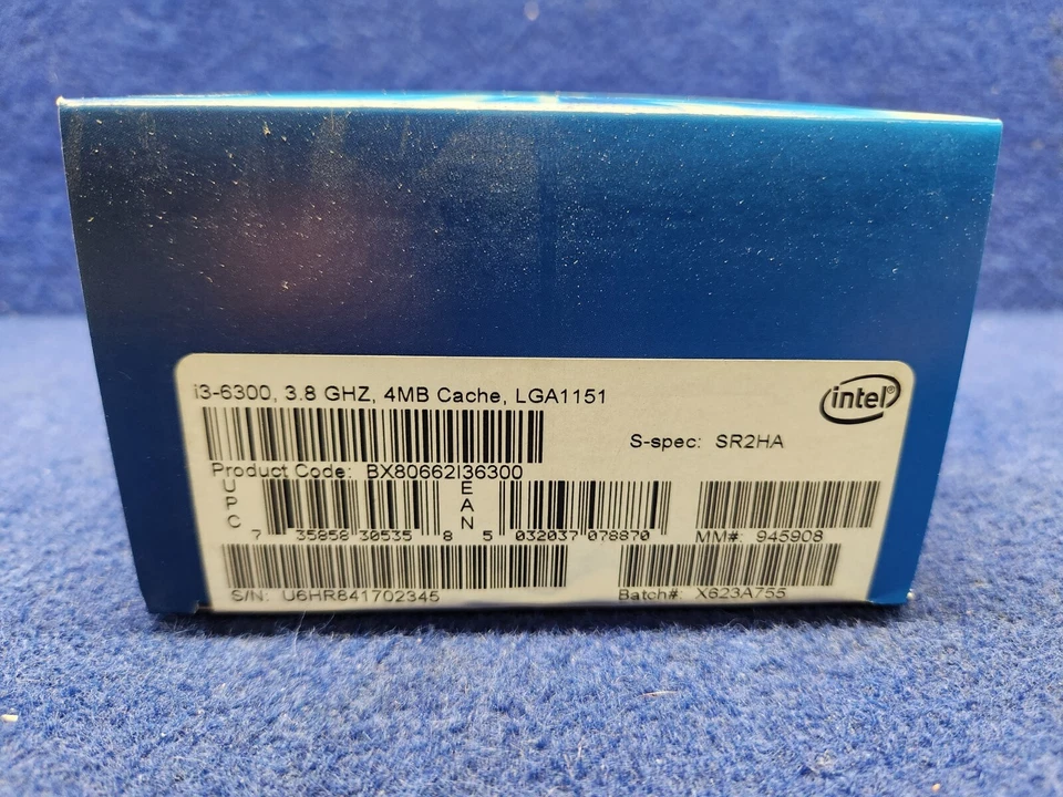 Intel Core i3-6300 3.8GHz 4MB SR2HA LGA1151 Processor BX80662I36300 - Image 2 of 3