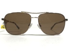 Candies Sunglasses CA1029 32E Silver Square Frames with Brown Lenses 53-14-135