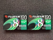 FUJI FUJIFILM 8mm MP 120 High Quality Videocassette Camcorder P6-120 2pcs sealed
