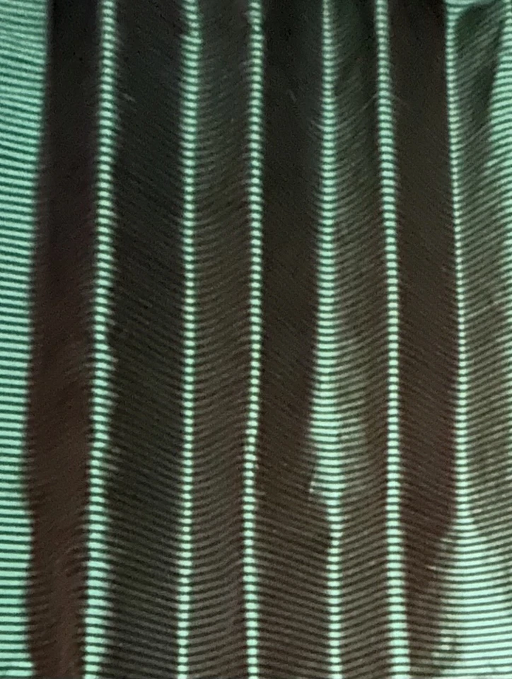 Green/Black Narrow Stripes 100% Silk Dupioni Fabric, 44" Wide, By Yard (SD-600H) - Image 3 of 3