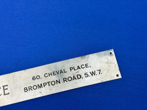 Emblema de tira de puerta Rolls Royce vintage, insignia ~ Paddon Bros. LTD ~ Brompton Road - Imagen 4 de 5