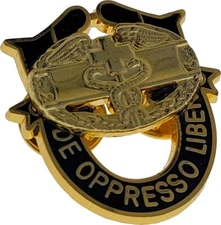 Special Forces Combat Medical Gold Crest Pin US Army Airborne SFG CMB Military
