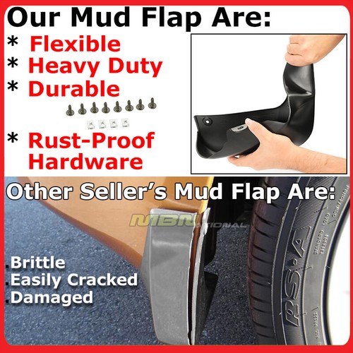 Splash Guards Front Rear 2011-2013 Mercedes Benz R350 Mud Flaps Pair - Picture 2 of 6