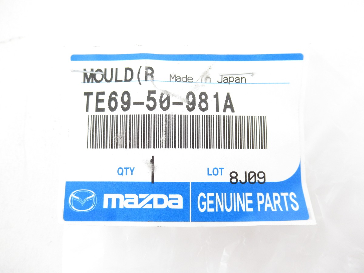 Genuine OEM Mazda TE69-50-981A Passenger Front Upper Molding Sash