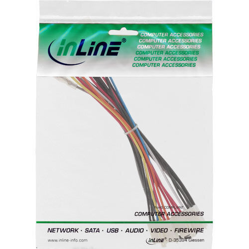 Adaptateur secteur InLine interne 20 pôles ATX-NT vers carte mère P8/P9 AT + commutateur - Photo 2/2