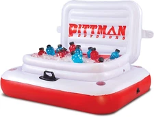 Inflatable Floating Ice Chest Large Floating Beverage Cooler for Pool, Lake