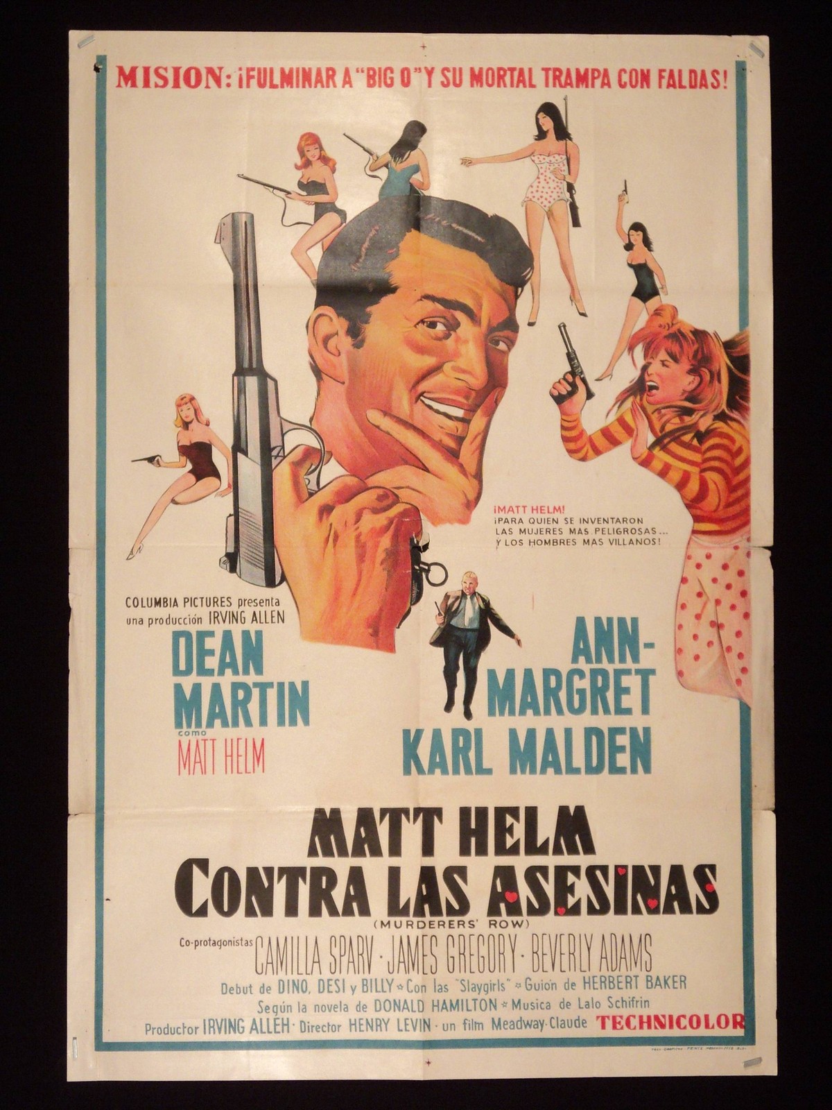 MURDERERS' ROW (1966) MATT HELM * DEAN MARTIN * ANN MARGRET * ARGENTINE