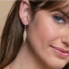 Touchstone Crystals by Swarovski DO THE TWIST Earrings Crystal Gold Plating