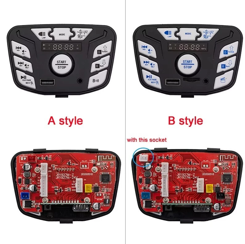 JR1927M-Z Blue 24V Children's Electric Vehicle Power Supply Central Control - Image 3 of 3