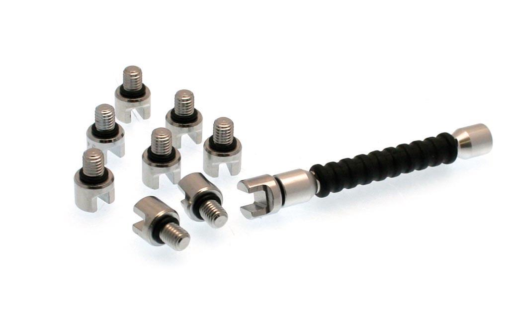 Clé à rayons Misterbike universelle avec 6 embouts interchangeables pour moto cross MX
