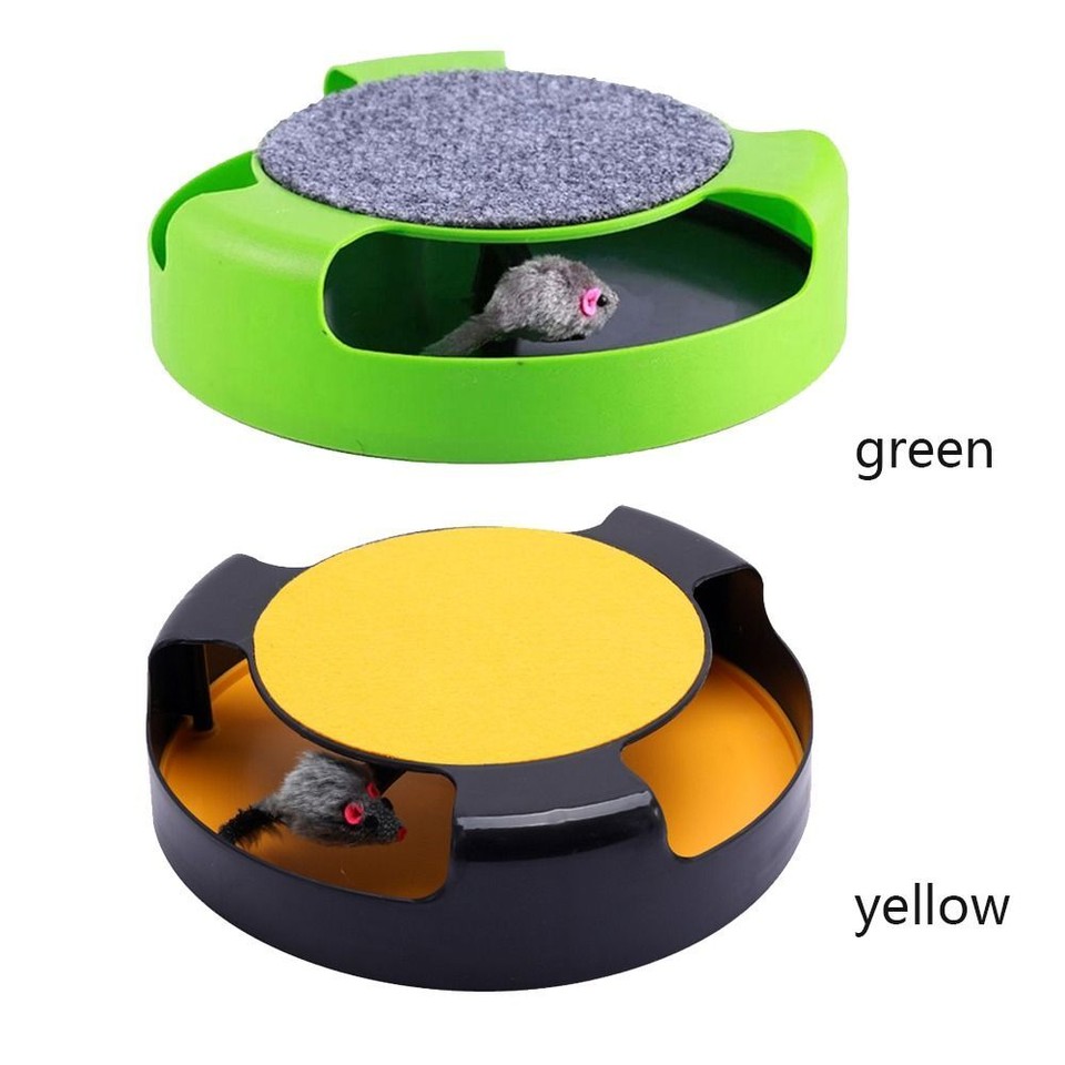 for Cats Kitten Track Toys Catch Fake Mouse Scratcher Cat Toy Teaser