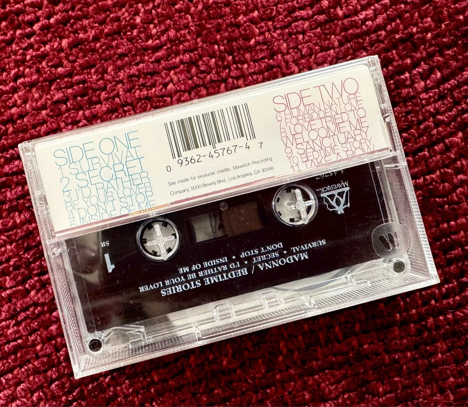 MADONNA BEDTIME STORIES CASSETTE TAPE PROMO SEALED ORIGINAL UPSIDE DOWN 1994 LP - Image 2 of 4