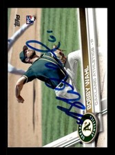 BOBBY WAHL SIGNED 2017 TOPPS #US294 RC - ON-CARD AUTOGRAPH - OAKLAND ATHLETICS