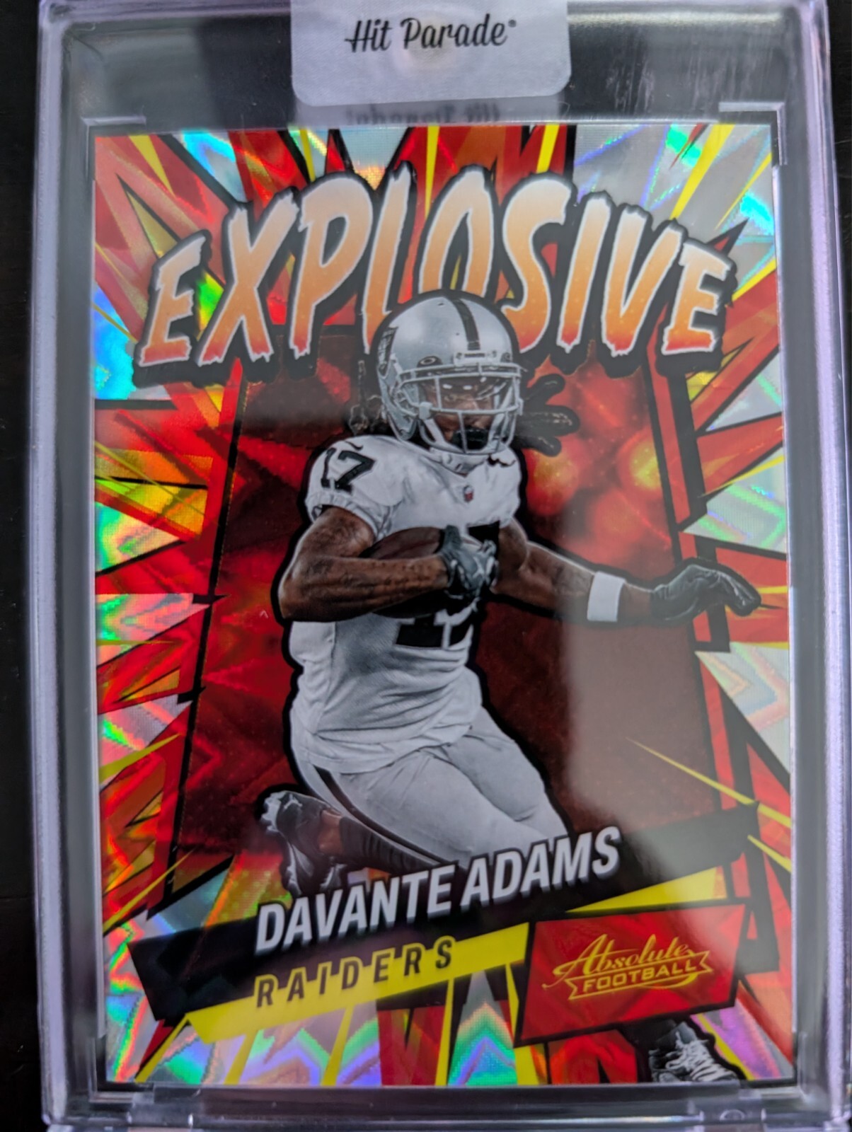 2022 Panini Absolute Football Davante Adams Explosive CASE HIT #E27 Raiders